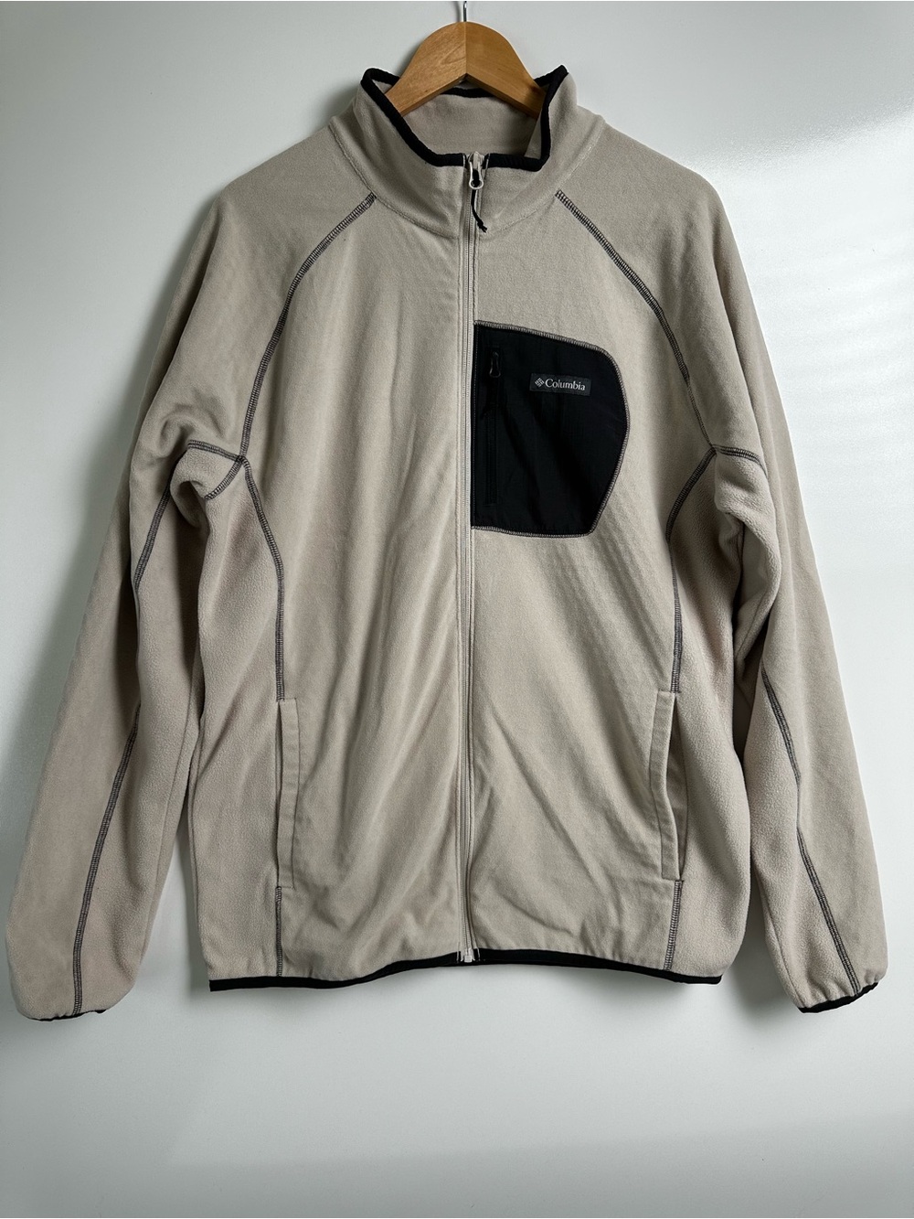 Columbia Outdoor Tracks Full Zip II Omni-Heat Fleece Jacket Gray Men's Size L